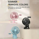 LuftGenuss USB Fan | Flexible, Portable with 3 Speeds and Night Light