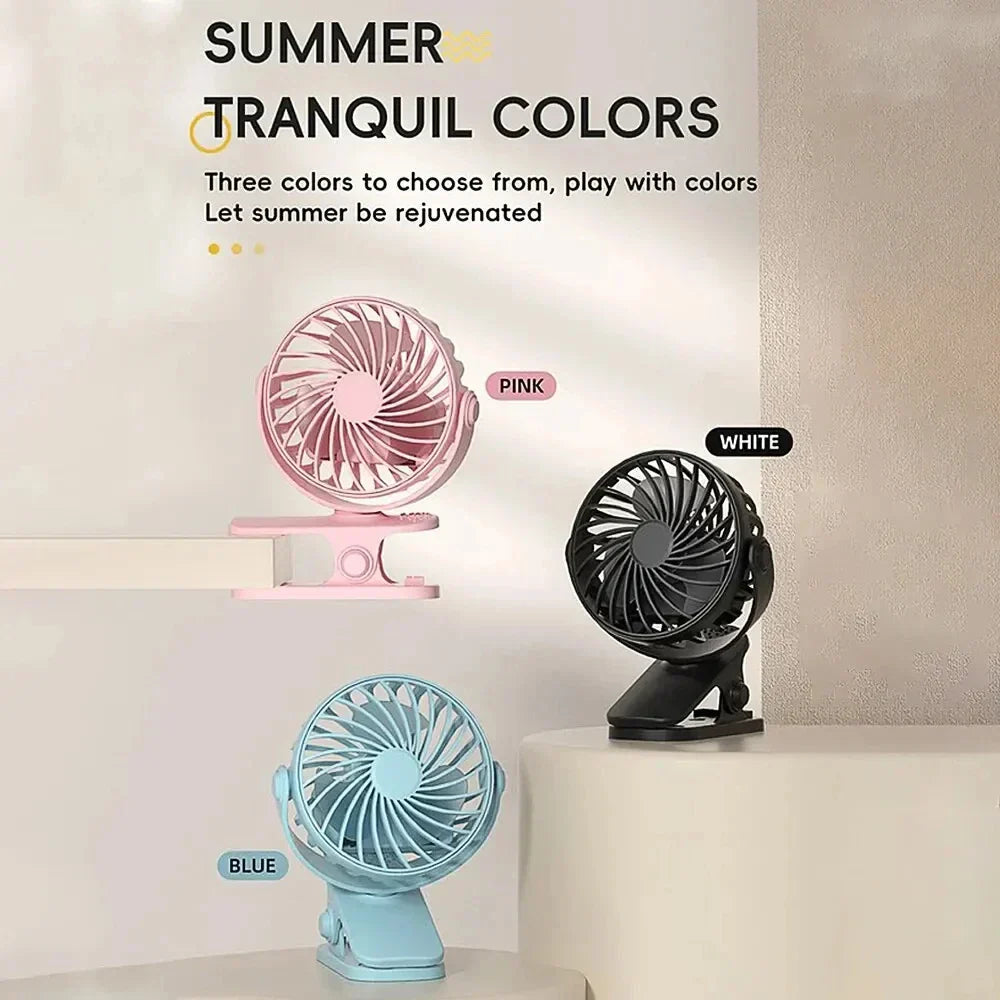 LuftGenuss USB Fan | Flexible, Portable with 3 Speeds and Night Light
