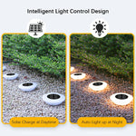 Solare Erdlichter mit 14 LEDs und 360° Beleuchtung – 4er Set