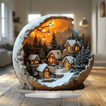 Beautiful Acrylic Christmas Figurines in Boho Style 23x20 cm