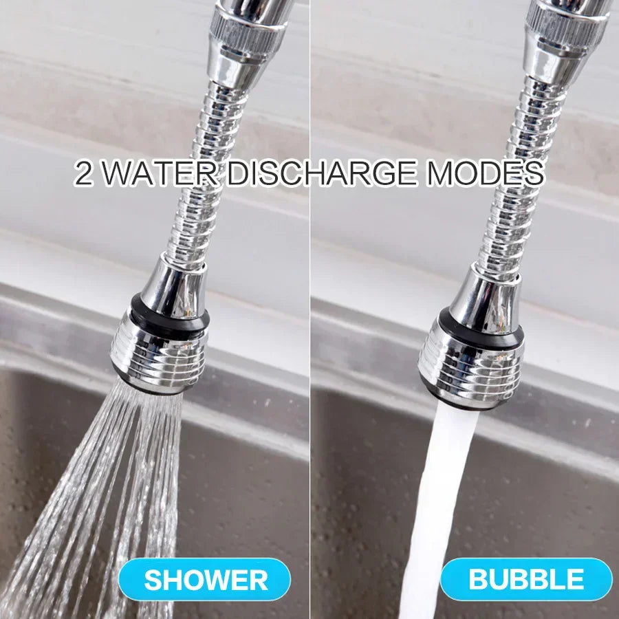 Edelstahl Wasserhahnverlängerung mit 360° Drehung für maximale Flexibilität