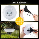 Solare Erdlichter mit 14 LEDs und 360° Beleuchtung – 4er Set