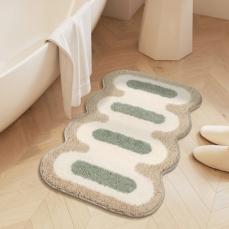 Rutschfeste Badematte mit modernem Design – saugfähig und stilvoll