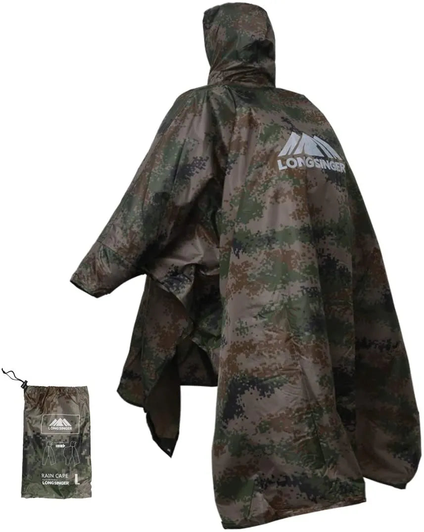 Vielseitiger, Leichter und Wasserdichter Outdoor-Poncho für Abenteuer