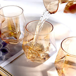 5-teiliges Set Gläser aus Kristall