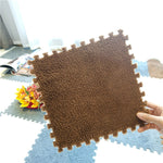 DIY Winter Plüsch Puzzlematte