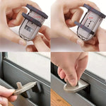 SichereSchiebe | Simple Sliding Lock Without Drilling | Child Safety & Strong Adhesion for Doors, Windows & Furniture
