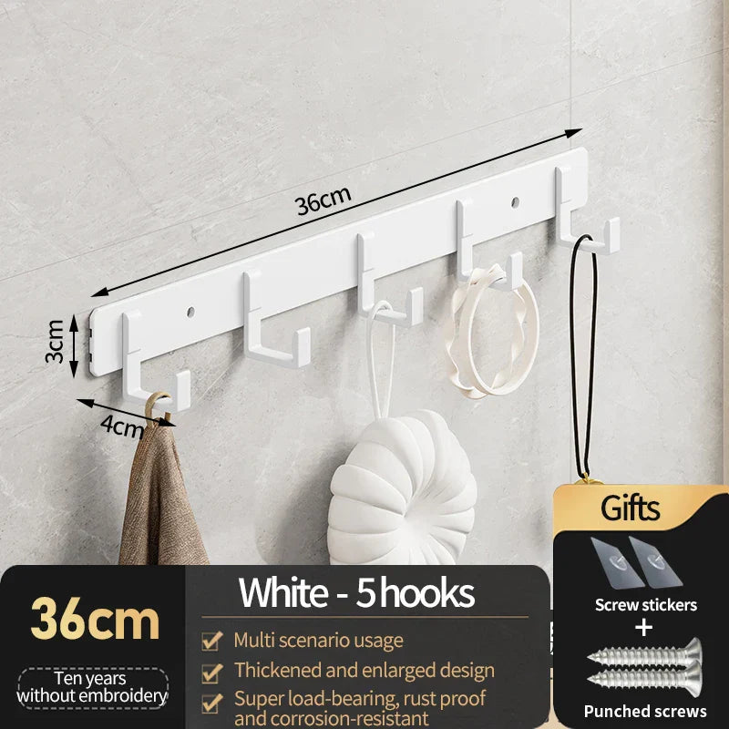 Elegant aluminum wall and door hooks for every room