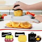 Küchenprofi | 12-in-1 Vegetable Chopper | 7 Stainless Steel Blades, Non-Slip & BPA-Free | For Versatile Vegetable Preparation