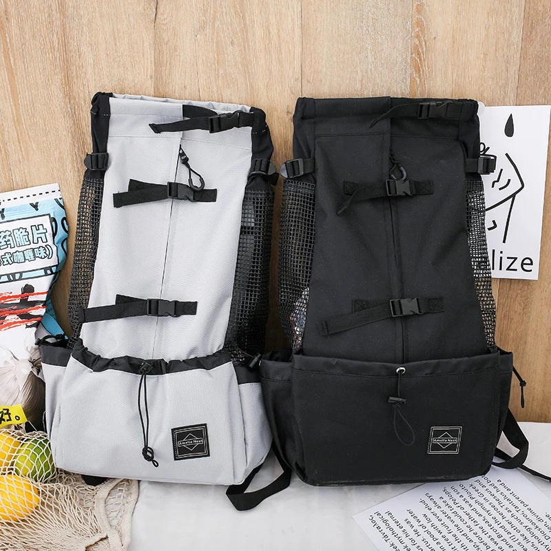 Hunderrucksack für Reisen und Outdoor, atmungsaktiv