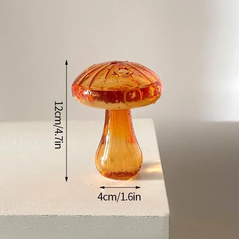 Elegant Mushroom Glass Vase for Hydroponic Plant Displays