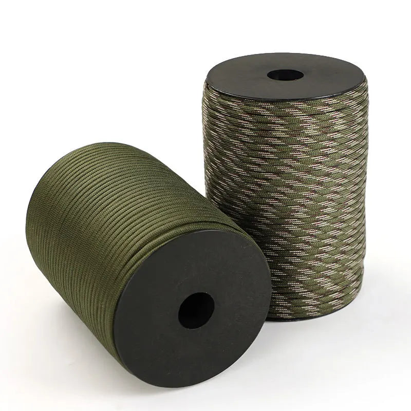 100m Überlebens-Paracord – 9-strängiges Militär 550 Seil für Outdoor & Basteln