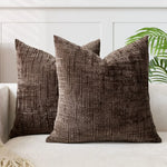 Chenille Kissenbezug – Weiches, einfarbiges Design | Elegante Dekoration für Wohn- und Schlafzimmer