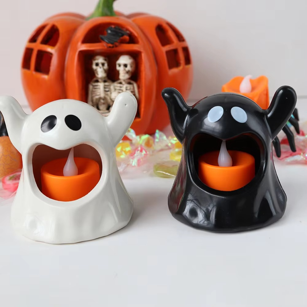 Lampen für Halloween – LED-Geisterbeleuchtung mit Batteriebetrieb