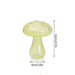 Elegant Mushroom Glass Vase for Hydroponic Plant Displays