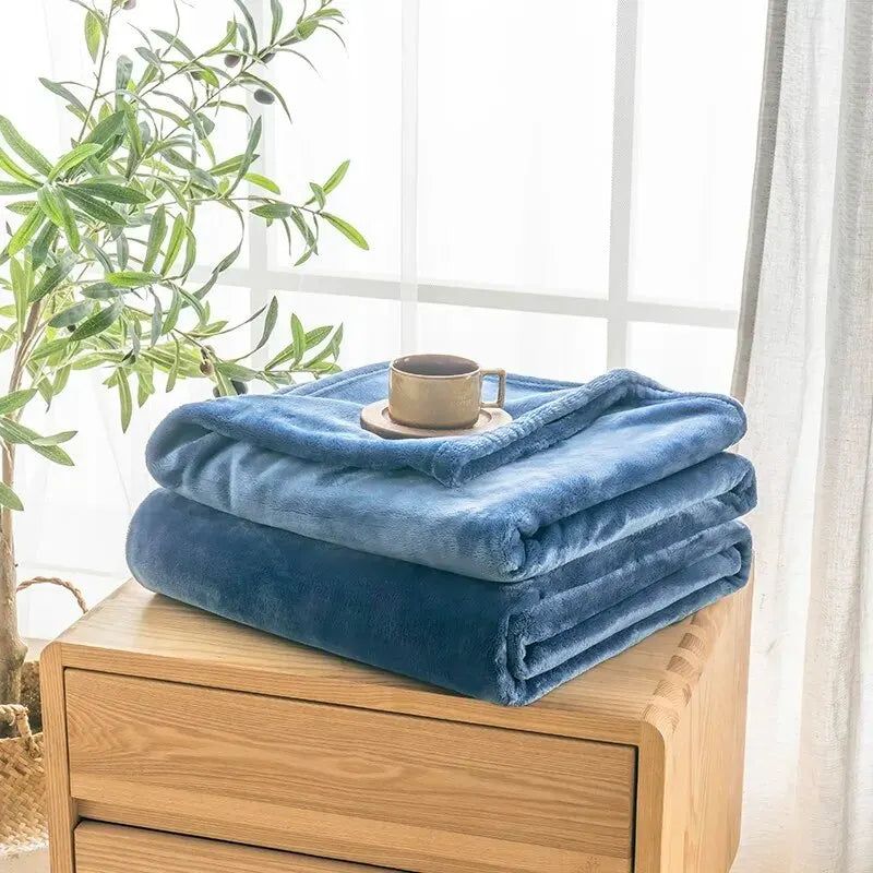 Flannel Comfort Blanket | Extra Thick, Soft, and Cuddly | All-Season Blanket