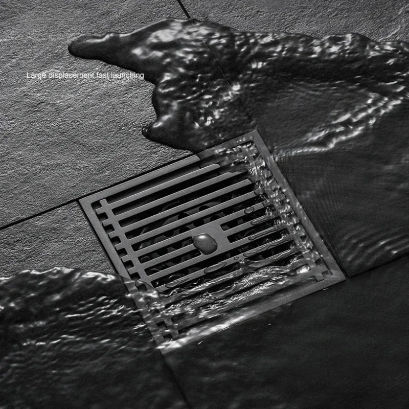 Quadratischer Edelstahl Bodenablauf AquaShield