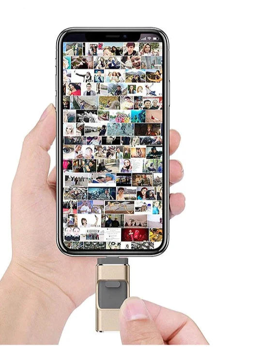 FlexiStor | 4-in-1 USB Speicherstick für Handy, Tablet und PC