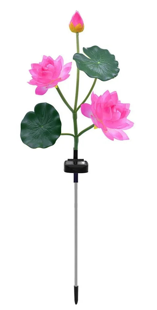Sonnenblüten Gartenleuchte | Elegantes Lotusdesign | Wetterfest
