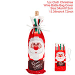 Festive Wine Bottle Cover – Stylish Christmas Decoration