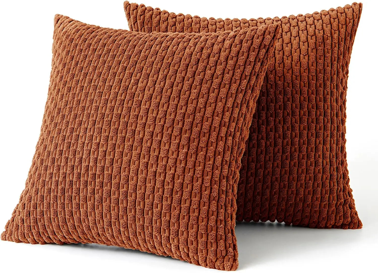 Boho Ripp-Cord-Kissenbezug – Stilvolle gestreifte Dekokissenhülle für Sofa oder Bett