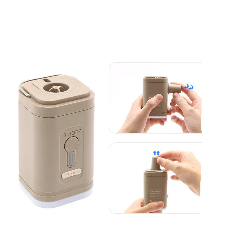 Akku-Luftpumpe mit 2-in-1 Funktion für vielseitigen Einsatz