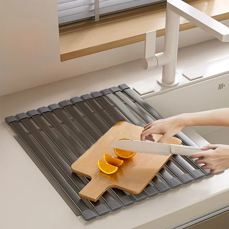 Flexibles Abtropfregal für die Spüle – Platzsparend und Praktisch