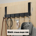 Practical Door Hook Organizer with 6 Aluminum Hooks