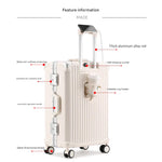 Luminous Travel | Strapazierfähiger Hartschalenkoffer mit Aluminiumrahmen – Leicht, Langlebig & TSA-zugelassen