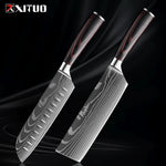 Edelstahl Küchenmesser Set von Nahria - 1-9 Teile mit Ergonomischen Griffen