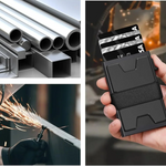 Stilvoller RFID-Kartenhalter aus Aluminium für Herren
