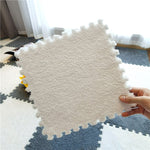 DIY Winter Plüsch Puzzlematte