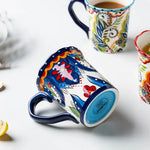 Becher mit Bohemian Blumenmuster