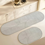 AquaGuard | Diatomit Badematte – Hochabsorbierend, Rutschfest & Bequem
