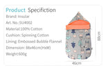 Schlafsack für Babys mit Kapuze – Minky-Decke für Neugeborene
