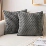 Boho Ripp-Cord-Kissenbezug – Stilvolle gestreifte Dekokissenhülle für Sofa oder Bett