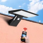 Solarbetriebene LED-Wandleuchte mit Bewegungsmelder und Fernbedienung