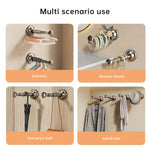 FlexoHalter | Telescopic Clothes Hanger with Suction Cup | No Drilling Required | Ideal for Bathroom, Hallway & Balcony