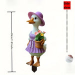 Joyful Garden Plug-in Duck | Charming Acrylic Figure for Your Garden