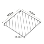 Elegant stainless steel coaster for optimal heat protection