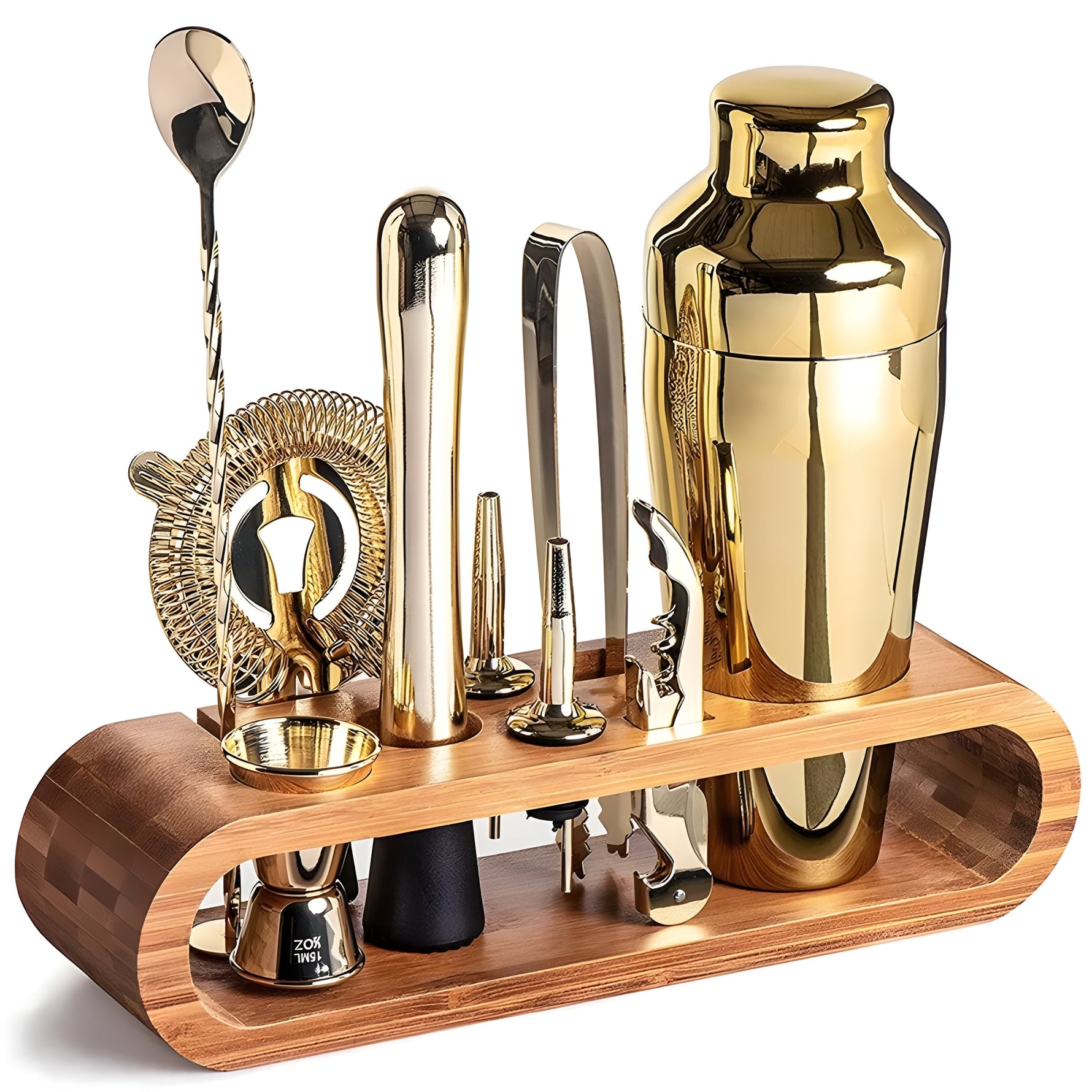 10-teiliges Cocktail-Shaker-Set aus Edelstahl – Perfekt für Partys und Mixgetränke