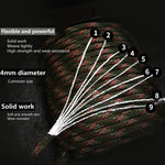Robustes Outdoor-Seil 4 mm mit 9 Kernen - 295 kg Tragkraft