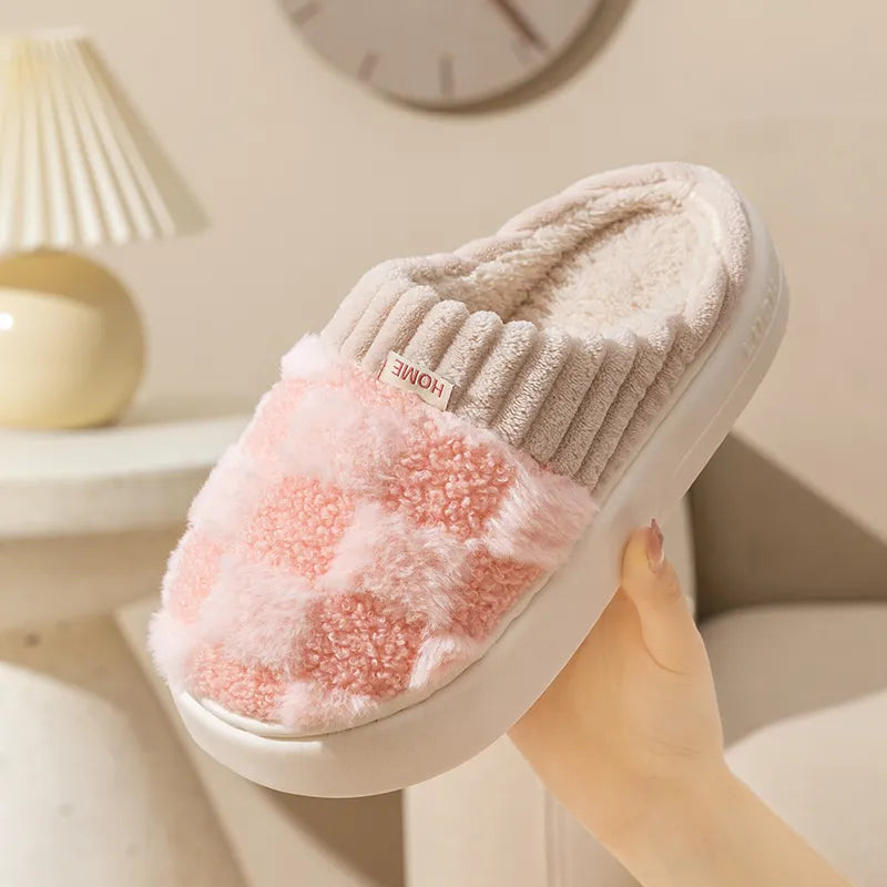 Wohlfühlschuhe mit Dickem Weichen Fußbett – Warm & Rutschfest
