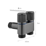 2-in-1 Wandarmatur für Toilette und Waschmaschine – Dual Flow Pro