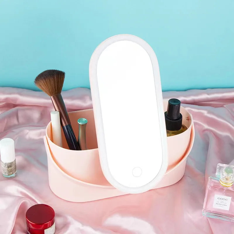 LumiMirror - Your Portable Makeup Mirror with LED Light