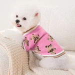 Gestreifter Strickpullover für Hunde – warmes Cardigan