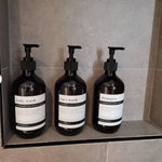 Luxuriöses 3-teiliges Spenderset für Shampoo und Duschgel