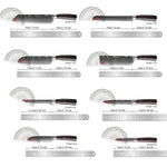 Edelstahl Küchenmesser Set von Nahria - 1-9 Teile mit Ergonomischen Griffen