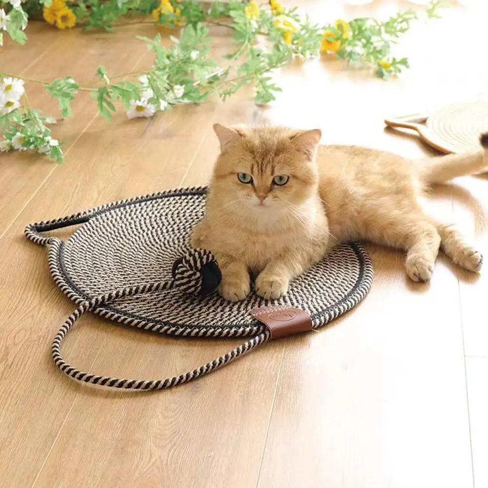 2-in-1 Kratzteppich und Spielmatte für Katzen