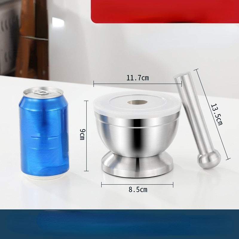 Aromatischer Knoblauchzerkleinerer aus Edelstahl